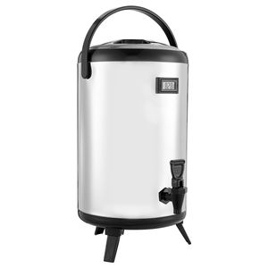 Dispenser per Bevande in Acciaio Inox Isolato da 5L con Rubinetto e Display della Temperatura per Bevande Calde - Product Image 1