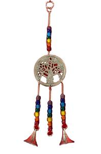 Campana de Viento Decorativa con Pentagrama y Triqueta del Árbol de la Vida, Hecha a Mano, para Jardín, por Proveedores Indios - Product Image 4