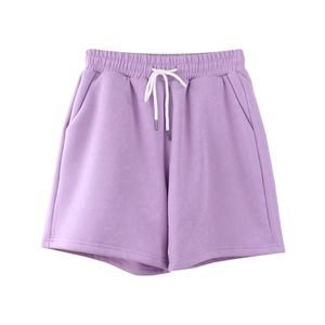 2026 Summer Collection Casual Sports Solid Mid Waist Drawstring Waffle Knitted Breathable Loose Drawstring Sweatpants <b>Shorts</b> - Product Image 4