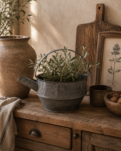 Arrosoir suspendu vintage en fer, pot de fleurs décoratif, conteneur de jardin pour la décoration de la ferme, de la maison, de l'hôtel et de la table basse - Product Image 4