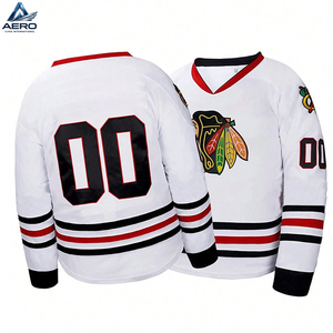 Jersey de Hockey sobre Hielo para Adultos, Cuello en V, Transpirable, Ligero, Totalmente Personalizable, Producto de Alta Demanda, 100% Poliéster, Superventas - Product Image 1