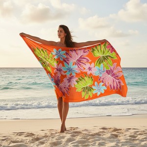 Pareo de Playa de Algodón Hecho a Mano para Mujer, Ligero y Suave, Falda Envolvente, Traje de Baño de Verano, Ropa de Resort Boho, Logotipo Personalizado, Venta al Por Mayor - Product Image 2