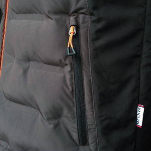 Chaqueta Acolchada Cortavientos para Hombre, Cuello Alto, Cierre de Cremallera, Color Sólido, Relleno de Poliéster, Estilo Deportivo de Invierno, Corte Regular Grueso - Product Image 3