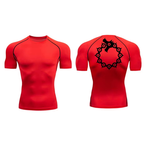 Stylish Graphic Compression Shirts for Men <b>Athletic</b> Quick Dry T shirts Tees Gym Workout Professional Grappling for Water Sports - Product Image 5