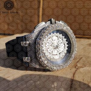 Reloj de Lujo para Mujer Charm_Jewells, 38 mm, Redondo, Analógico, de Cuarzo, con Correa de Acero Inoxidable, Esfera de Cristal de Zafiro y Bisel de Diamantes - Product Image 1