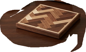 Planche à découper rectangulaire en bois et résine, antidérapante, rustique, durable, pour servir le fromage, cuisine, salle à manger - Product Image 6