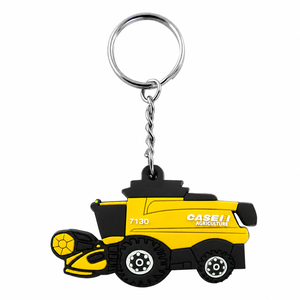 Custom 3D PVC Keychain <b>Cartoon</b> Farm Tractor Key <b>Ring</b> Plastic Pendant Business Gift Souvenir Aifran Supporting Goods ASG-Y-004 - Product Image 2