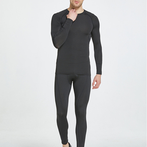 Combinaison de compression sans couture pour homme, manches longues, respirante, en tricot de spandex et nylon, vêtements de sport, gym, course à pied - Product Image 6