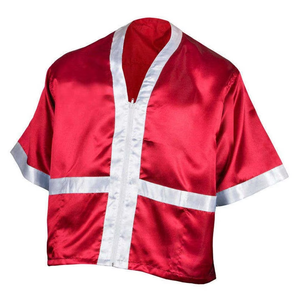 Custom Logo Leather & Cotton Sleeveless Boxing Hoodie with Ring Vest <b>Design</b>-Breathable & Durable - Product Image 2