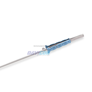 เครื่องมือผ่าตัดผ่านกล้อง DAVICON Thoracoscopic Knot TierPusher แบบแมนนวล ขนาดแกน 5 มม. ความยาวใช้งาน 9.25 นิ้ว (23.5 ซม.) ด้ามจับสแตนเลส ความยาว 14 นิ้ว (35.5 ซม.) สำหรับการผ่าตัด VATS - Product Image 6