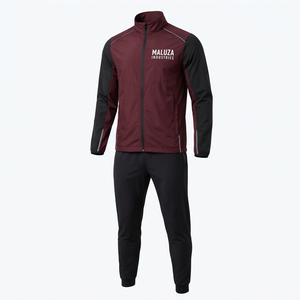 Conjunto Deportivo Unisex para Adultos, Personalizado, de Forro Polar Técnico, Antibacterial, de Secado Rápido, Informal, con Chaqueta de Cremallera Completa y Pantalones Deportivos - Product Image 1