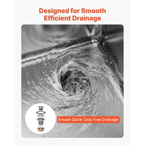 Lavello Commerciale in Acciaio Inossidabile 304 Calibro 18, Dimensioni Vasca 25x35x25 cm, 3 Scomparti con Alzatina, Lavello Bar a 3 Vasche - Product Image 6