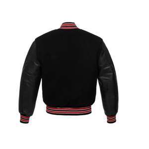 OEM Men's Wool Varsity <b>Jacket</b> with Embroidery Patches Baseball Bomber <b>Winter</b> College Style Full Sleeve Fashion Outerwear - Product Image 4