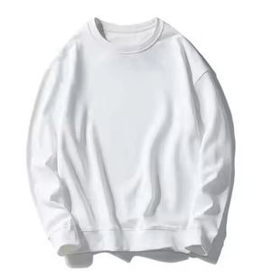 Sudadera para hombre con hombros caídos y lavado ácido, personalizable, lisa, de cuello redondo, mezcla de algodón, estilo oversize - Product Image 2