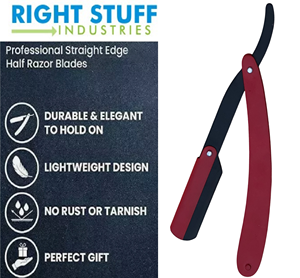 อุปกรณ์โกนหนวด บาร์เบอร์ ทูลส์ มีดโกนสีดำ มีดโกนแบบปรับได้สำหรับมืออาชีพ มีดโกนแบบปลอดภัย อุสตรา มีดโกนแบบไม่เจ็บปวด สำหรับผู้ชาย ใช้ส่วนตัวหรือร้านเสริมสวย - Product Image 3