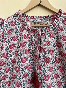 Vestido de Algodón con Estampado Floral Boho, Vestido Corto de Verano para Mujer, Estilo Casual, 100% Algodón - Product Image 5