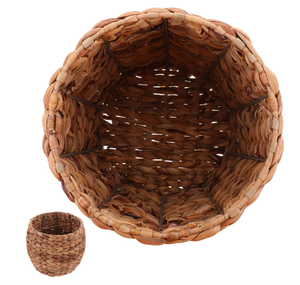 Macetas de Almacenamiento de Mimbre de Estilo Rústico Bohemio, Hechas a Mano en Vietnam, Ecológicas, Duraderas, con Asas, Capacidad de 24L - Product Image 4