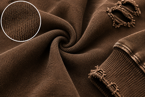 Sudadera con Capucha Extra Grande para Hombre, Color Sólido, Estilo Desgastado, Algodón Lavado, Felpa Francesa, Diseño con Bolsillos, Estilo Otoñal - Product Image 6