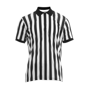 Men's Custom Knitted Fabric Football <b>Referee</b> Uniform Customizable Shirt Uniform Short Sleeve Digital Printing Match Judge Shirt - Product Image 1