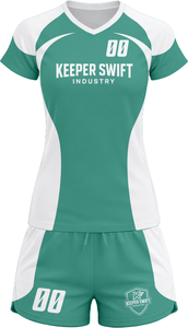 Tenue de volley-ball SpikeStorm Pro AeroSpike Elite, kit de volley-ball ThunderHit Premium, 100 % polyester, impression par sublimation intégrale - Product Image 2