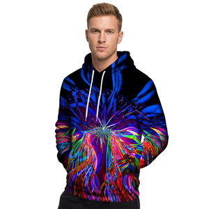 เสื้อฮู้ดดี้ผู้ชาย SPARKWELL INDUSTRY ผ้าโพลีเอสเตอร์/คอตตอน 300 กรัม พิมพ์ลายดิจิตอลสีสันสดใส ทรงพอดีตัว สวมใส่สบายๆ แฟชั่นลำลอง - Product Image 6