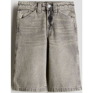 Shorts en jean décontractés pour hommes, coupe ample, délavage clair, style vintage, écologiques, durables, design personnalisé OEM, tendance, pour l'été - Product Image 1