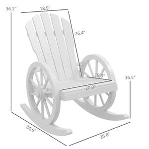 White Garden Lounge Chairs for Outdoor Leisure - Product Image 3