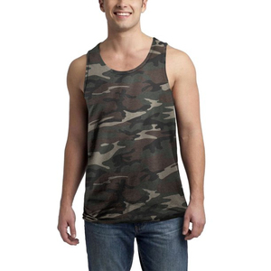 Breathable Sublimation Quantity Print Summer OEM Fitness Gym Tank Tops Custom Made Vests <b>Singlets</b> Sports <b>Men</b> 100% Polyester - Product Image 2
