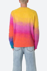 Suéter de Punto con Degradado de Color en Tendencia, Manga Larga, Acrílico, Antipilling, Ropa de Invierno - Product Image 2