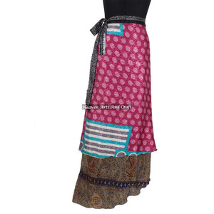 38 Long Inches Sari Silk <b>Wrap</b> <b>Skirts</b> for Women Casual Wear Vintage Silk <b>Wrap</b> <b>Skirts</b> Adult Ballet Dance <b>Wrap</b> <b>Skirt</b> Vintage Silk - Product Image 1