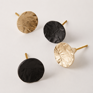 Handcrafted Solid Brass Hammered Round <b>Cabinet</b> <b>Knob</b> <b>Gold</b> Finish Textured Drawer Pull Wardrobe Door Handle Modern Furniture - Product Image 3