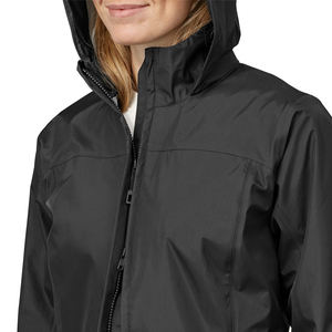 Veste imperméable de haute qualité pour femmes, parka à 3 couches, à capuche, respirante, en nylon, veste technique d'extérieur, logo personnalisé, longue veste de pluie - Product Image 5
