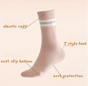 Calcetines de Yoga, Pilates y Barre para Mujer, OEM 2026, Multicolores, con Logotipo Personalizado, de Algodón, Antideslizantes - Product Image 3