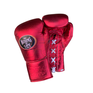 ชุดชกมวยระดับพรีเมียม No Boxing No Life ถุงมือหนังวัวแท้ สำหรับฝึกซ้อมและแข่งขัน ระบายอากาศได้ดี ซับเหงื่อ ยืดหยุ่น กระชับมือ - Product Image 4