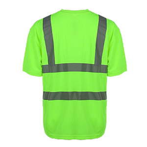 High Visibility Reflective Safety <b>Work</b> Shirt ANSI ISEA Certified <b>Waterproof</b> Breathable Polyester Construction Uniform Wholesale - Product Image 3