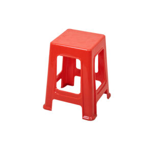 Haogle Vente en gros Tabouret haut carré empilable de bonne qualité en plastique antidérapant Meubles de maison Tabouret en plastique - Product Image 4