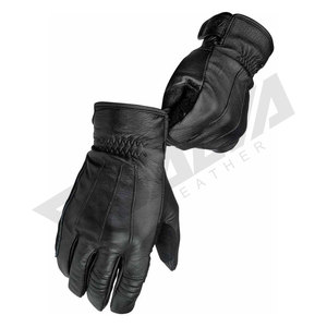 Gants d'hiver en cuir pour hommes et femmes, chauds pour le cyclisme et la conduite en extérieur, noirs, vente en gros transfrontalière - Product Image 1