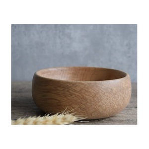 Bol de service en bois réutilisable, design classique, fait main, écologique, pour fruits, fruits secs, noix, bonbons, cuisine, table à manger - Product Image 1