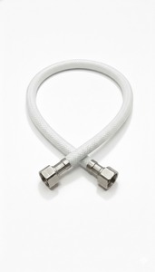 Manguera de Grasa Trenzada Blanca con Conexiones de Latón de 1/2 de Diámetro Interior, Diseño Moderno y Flexible, 300 psi, Lubricación para Motor de Camión, 3 Años de Garantía - Product Image 2