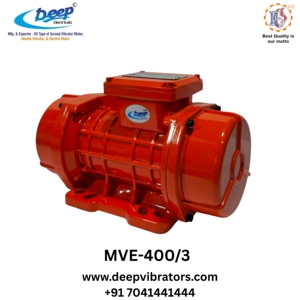 มอเตอร์สั่นสะเทือนอุตสาหกรรม MVE 400/3 สามเฟส 3000 รอบต่อนาที IP66 กันน้ำ แรงเหวี่ยง 4000N อุปกรณ์ขับเคลื่อนไฟฟ้าสีแดง - Product Image 4