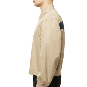 Veste de mode pour homme, haute qualité, personnalisée, décontractée, avec logo brodé, manches longues, en coton sergé, pour un look professionnel et sportif - Product Image 3
