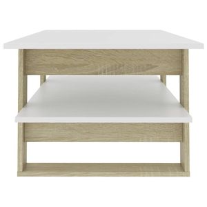 43.3 per tavolino in legno ingegnerizzato in rovere bianco e Sonoma \ "x21.7 \" x16.5 \" - Product Image 5