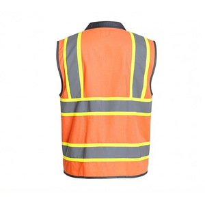 Chaleco de Trabajo Personalizado con Servicio OEM, Chaleco de Trabajo con Tiras Reflectantes de Alta Visibilidad, Disponible en Todas las Tallas - Product Image 5