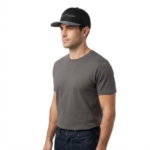 Casquette de baseball pour homme, noire et grise, style trucker, dos en mesh, fermeture snapback, logo brodé personnalisé, réglable - Product Image 2