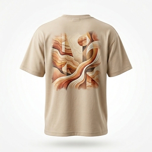เสื้อยืดสตรีทแวร์ผ้าคอตตอนวาฟเฟิลเนื้อนุ่ม ระบายอากาศได้ดี ทรงปกติ แขนสั้น ลายโลโก้ด้านหน้าแบบคัสตอม สำหรับผู้ชาย - Product Image 2