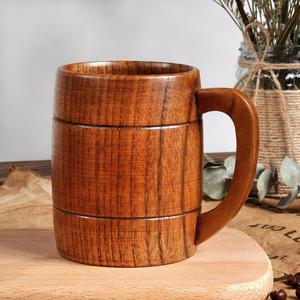 Elegante Jarra de Cerveza Alta de Madera Hecha a Mano, Taza Rústica para Cerveza Artesanal, Sidra, Café, Té, Bar en Casa, Restaurante, Vajilla - Product Image 6