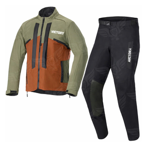 Combinaison de moto imperméable personnalisée pour homme, veste et pantalon de moto, ensemble pour la conduite en tout-terrain, équipement de protection pour motards - Product Image 2