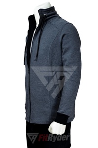 Chaquetas de lana con cremallera para hombre de la mejor calidad con cuello levantado transpirable High Street OEM para la temporada de invierno - Product Image 3