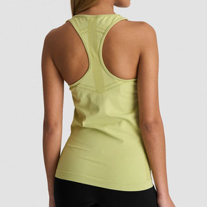 New Design <b>Ladies</b> Fitness Longlin Y Back <b>Tank</b> <b>Top</b> Compression Four Way Stretch Sports Lightweight Summer Wear Tight Fit - Product Image 6