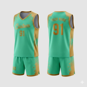 Camiseta de baloncesto con estampado personalizado, uniforme de equipo por sublimación, ropa deportiva transpirable sin mangas, talla grande, nombre y número personalizados - Product Image 1